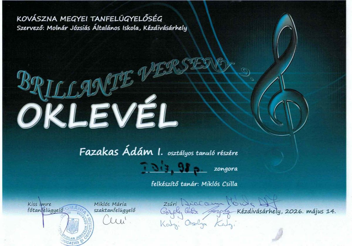 oklevél